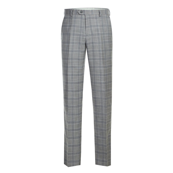 Men's Classic Fit Checked Suit by Renoir