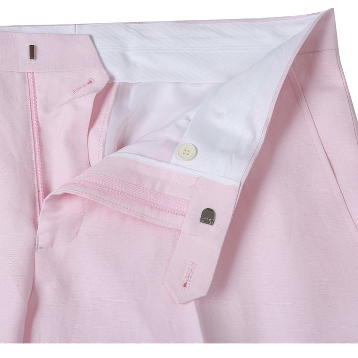 611-4 Men's New Slim Fit Checked Linen Suits