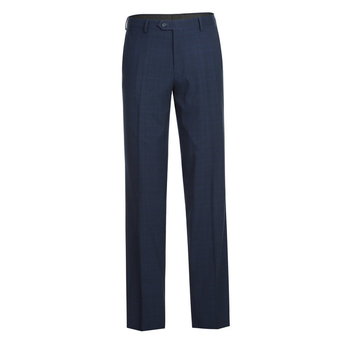 Men's Checked Classic Fit Suit by Renoir