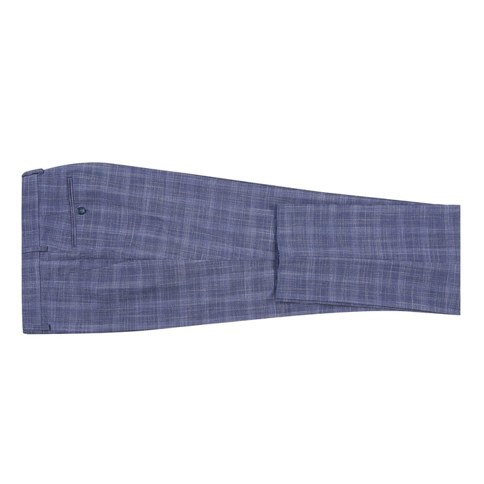 Men's Slim Fit Checked Suit by Renoir
