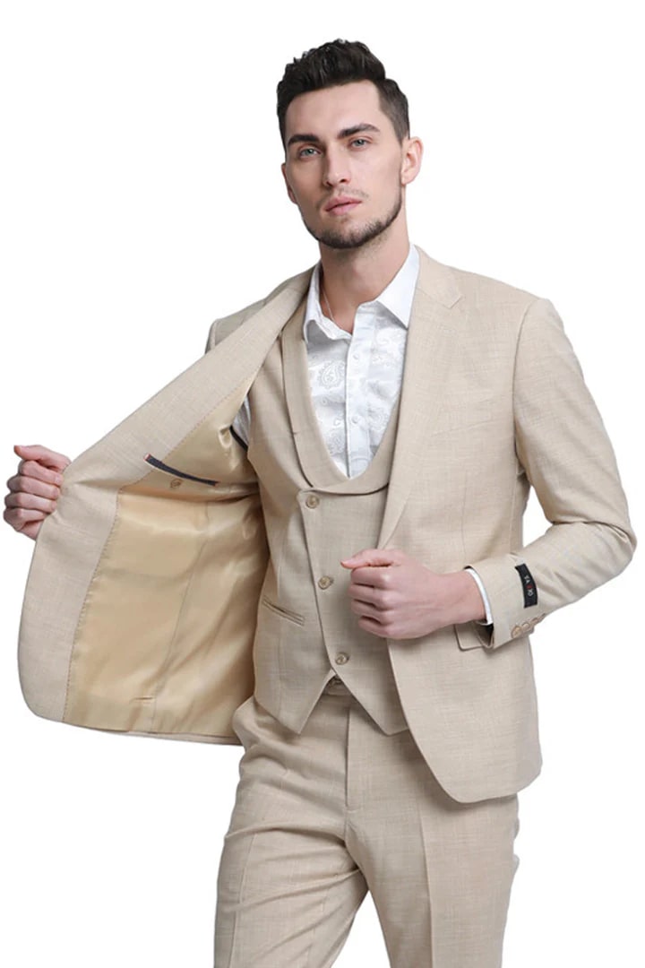 Tan Suits for Weddings & Groomsmen