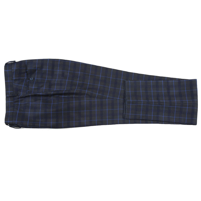 Men's Checked Classic Fit Suit by Renoir