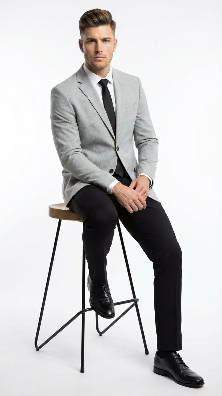 Mens Light Grey Blazer Sport Coat Light Grey / 54 Long Mens Light Grey Blazer Sport Coat Light Grey / 54 Long