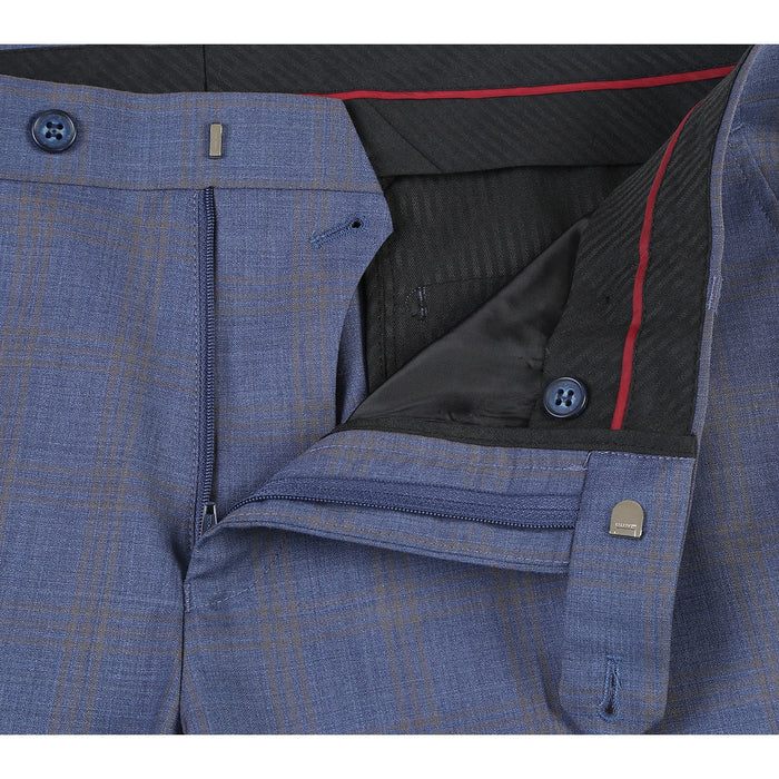 566-2 Men's New Slim Fit Wool Suit by Renoir
