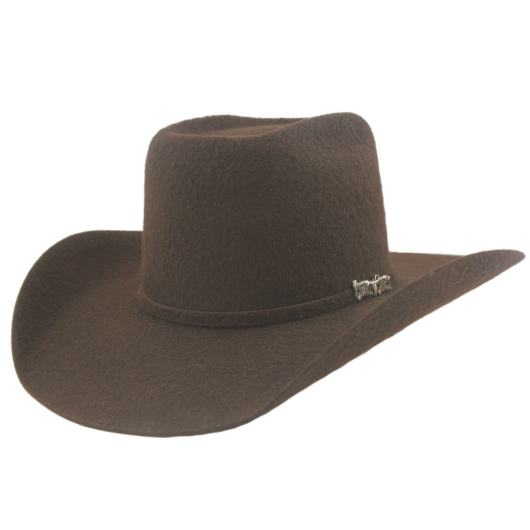 Cuernos Chuecos 10x Chocolate Grizzly Fur Felt Hat