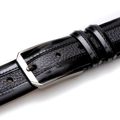 Mezlan Leather and Deerskin Belt