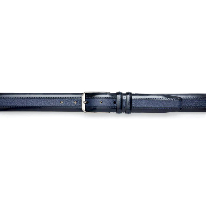 Mezlan Leather & Deerskin Belt - Luxury Italian Crafted