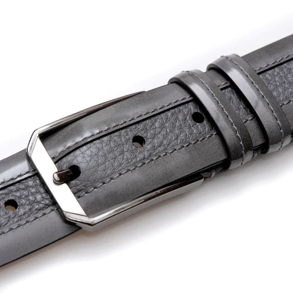 Mezlan Leather and Deerskin Belt
