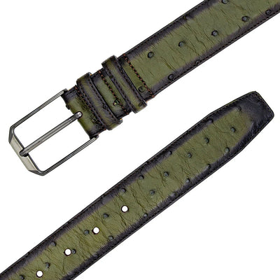 Mezlan Ostrich Skin Belt