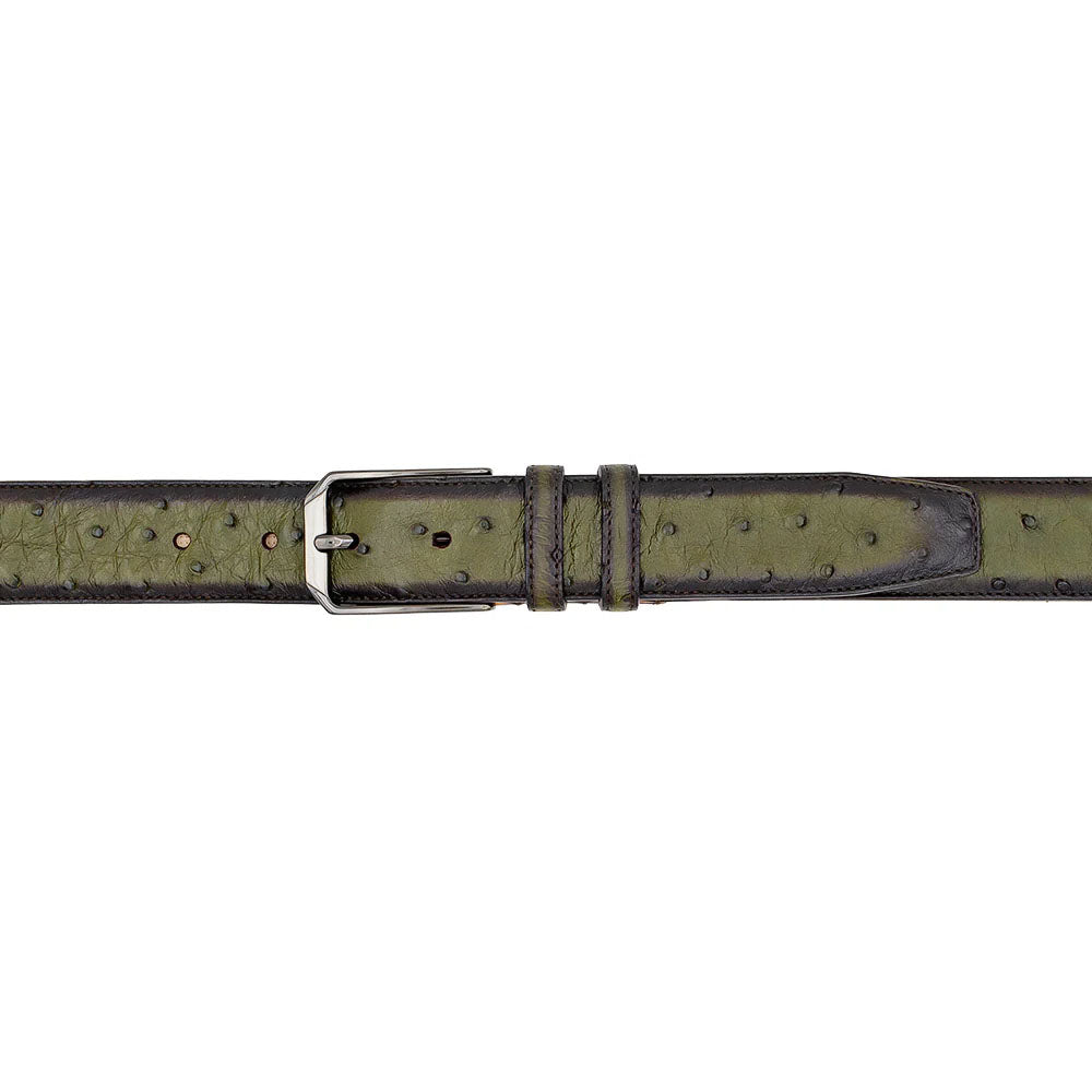 Mezlan Ostrich Skin Belt