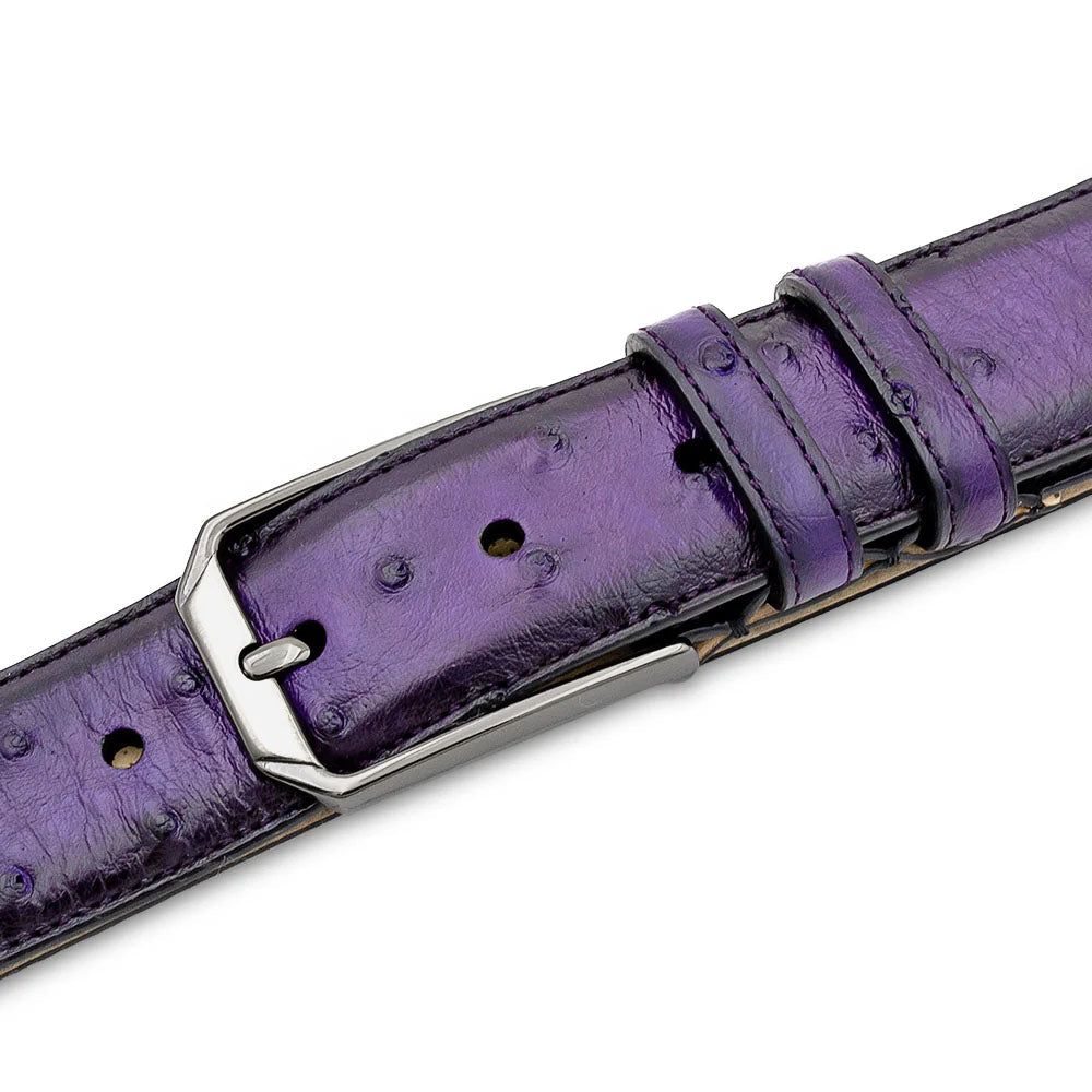 Mezlan Ostrich Skin Belt