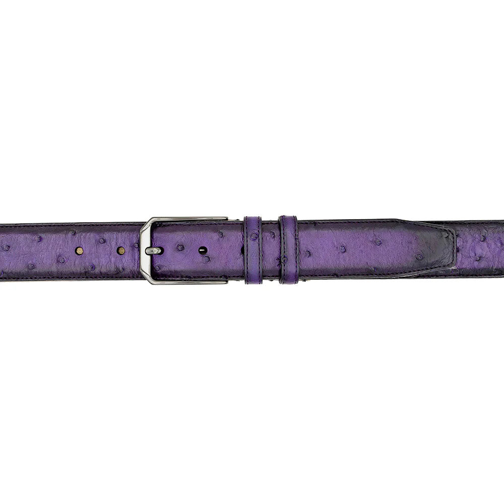 Mezlan Ostrich Skin Belt