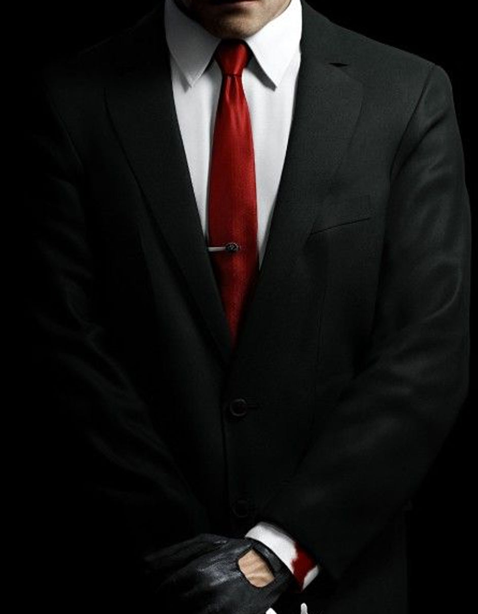 Agent 47 Black Suit Costume Set