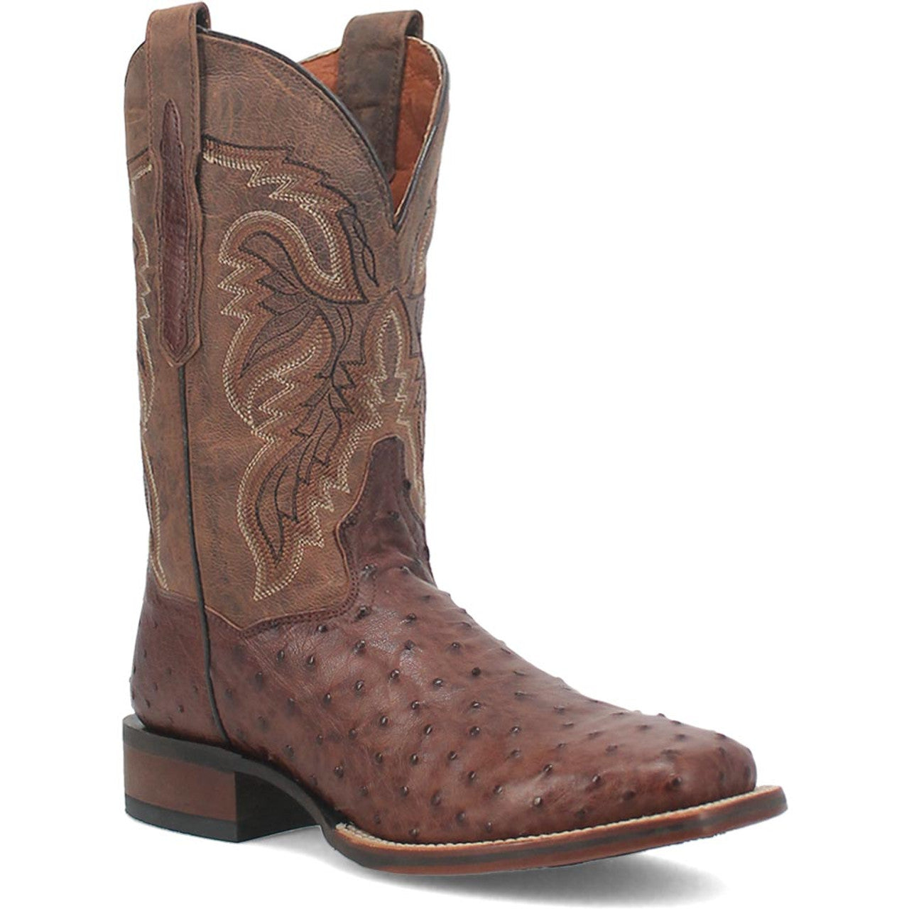 Dan Post Alamosa Brown Ostrich Cowboy Boot