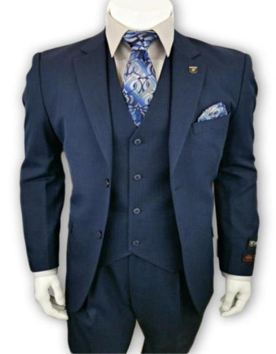 Alberto Nardoni Dark Navy 3 Piece Suit