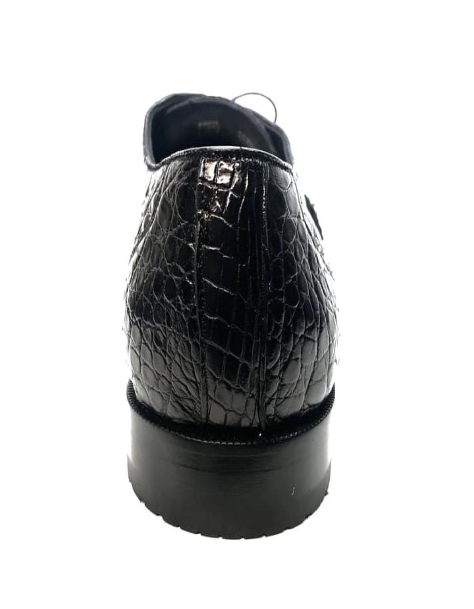 Los Altos Crocodile All-Over Lace Up Shoes