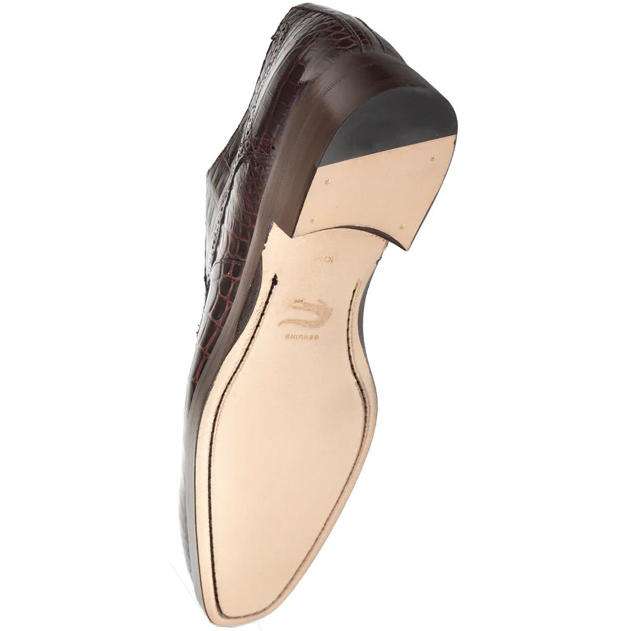 Mezlan Men's Brown Alligator Derby Shoes