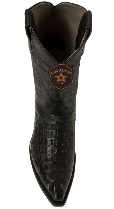 los_altos_men's_black_genuine_caiman_tail_boots