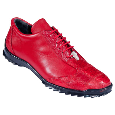 Los Altos Red Genuine Ostrich Shoes