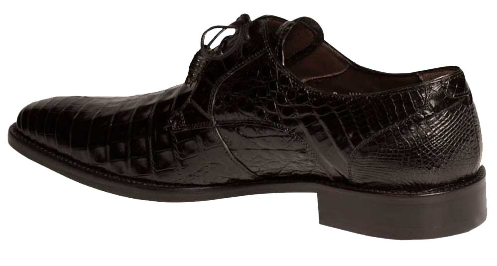 Anderson Crocodile Oxford Black Dress Shoes