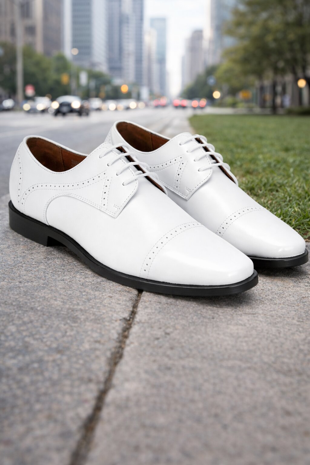 Antonio Cerrelli 7000 Wide Lace-Up Dress Shoes