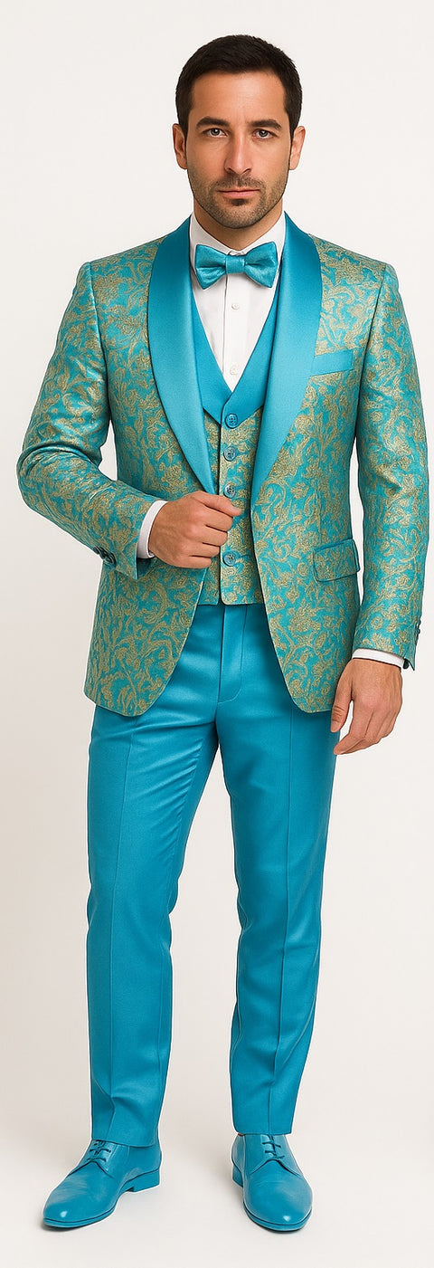 Aqua Blue Tuxedo - Tiffany Blue Suit