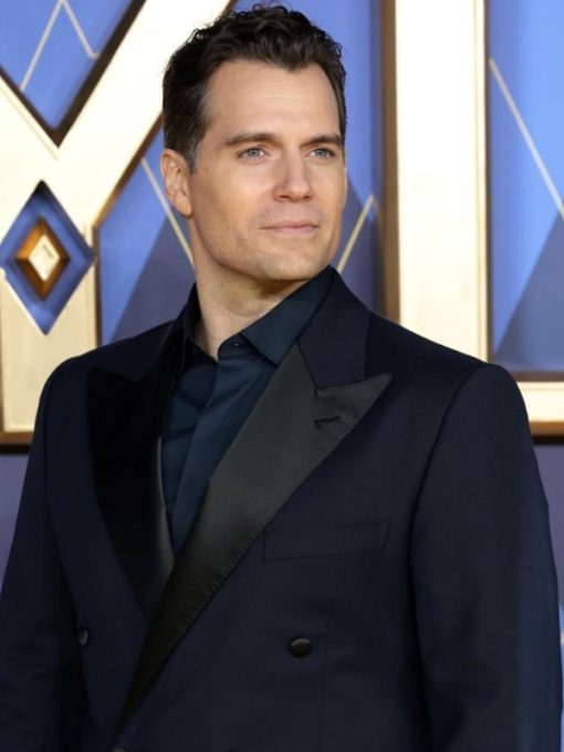Henry Cavill Argylle Premiere Navy Suit