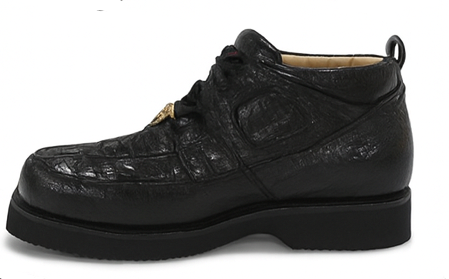 Los Altos Black Caiman & Ostrich Shoes