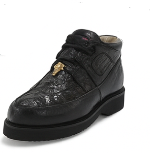 Los Altos Black Caiman & Ostrich Shoes