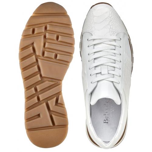 Belvedere Blake Ostrich Leg & Calf Sneakers
