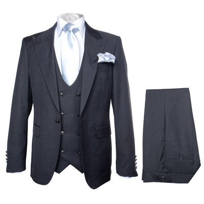 Rossi Man Slim Fit 3 Piece Suit Bond