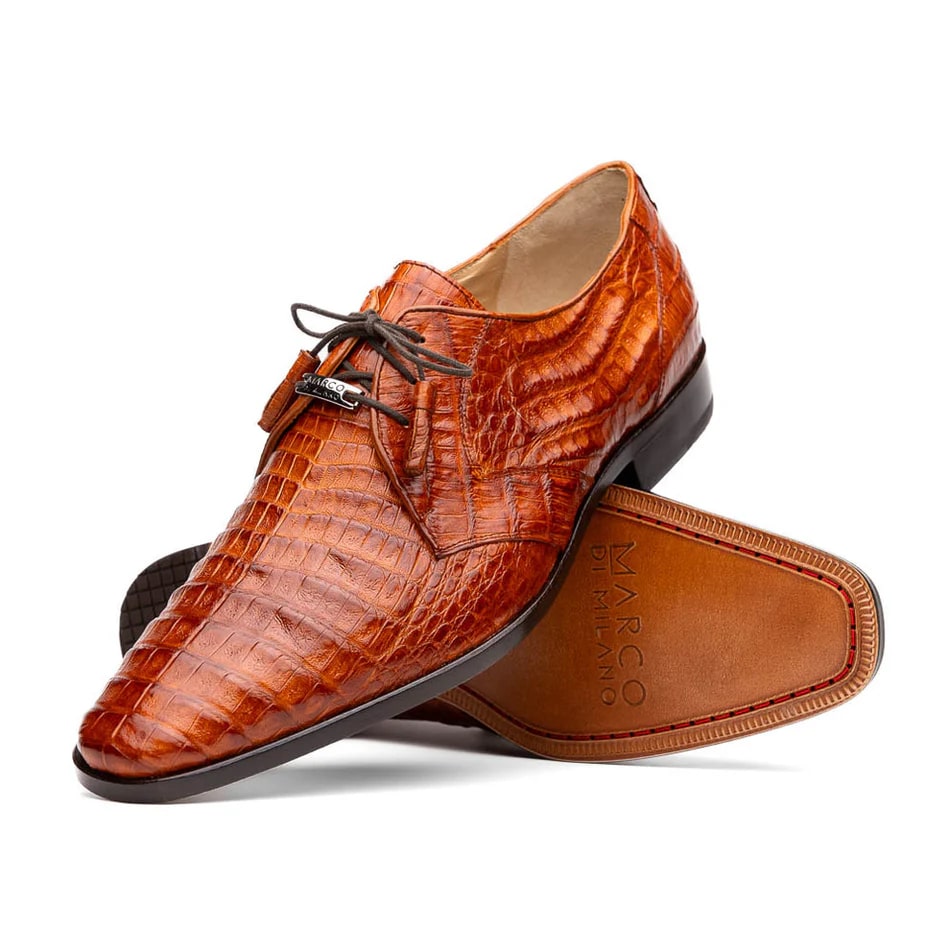 Marco Di Milano Lacio Crocodile Derby Oxfords