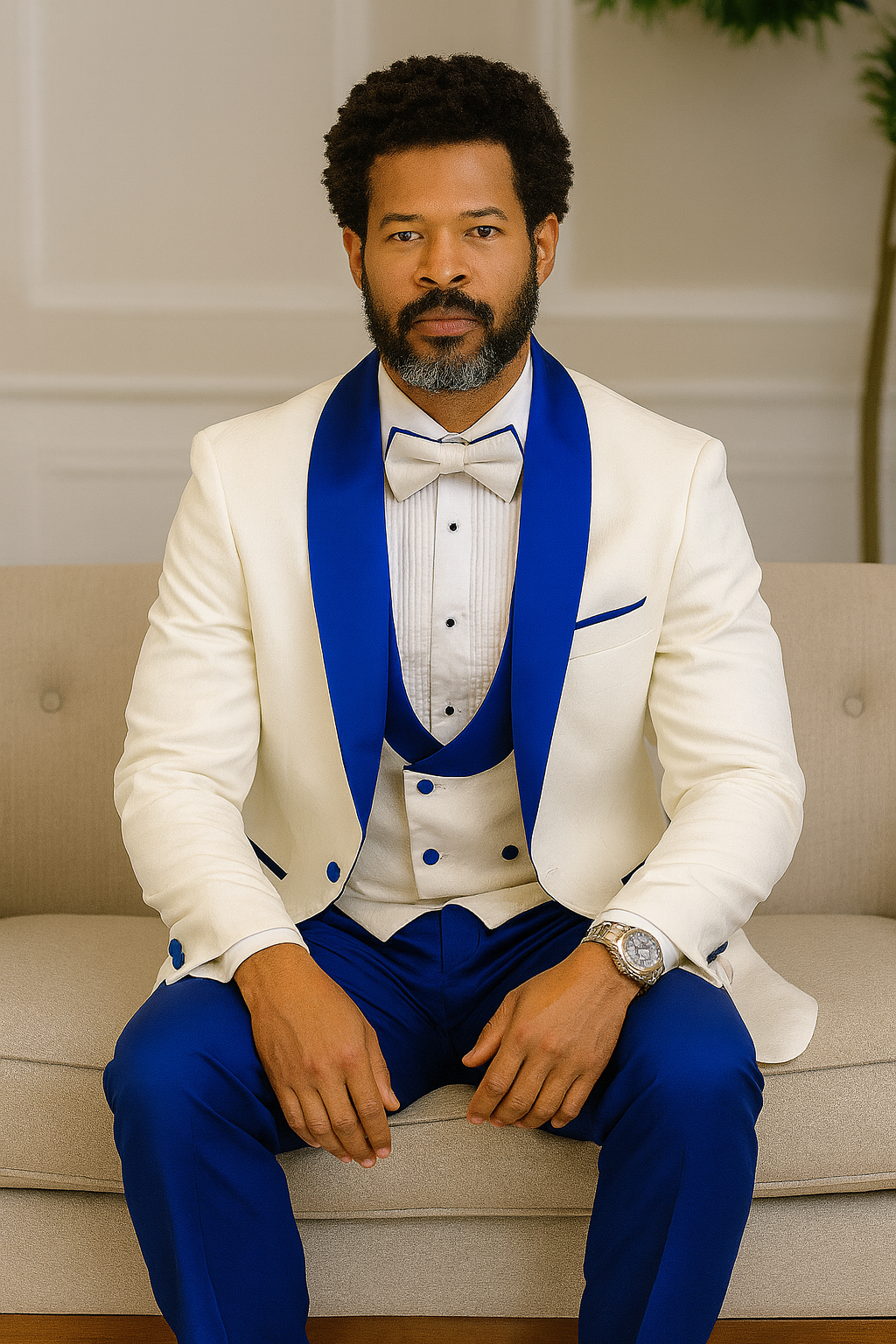 Paisley Peak Lapel Tuxedo Jacket Set