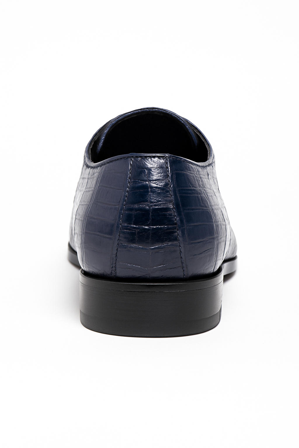 Los Altos Caiman Belly Derby Shoes Faded Navy