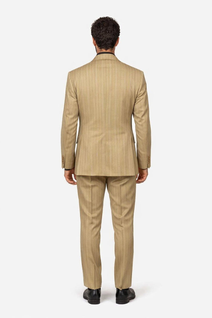Banker Collection Camel Double Breasted Suit