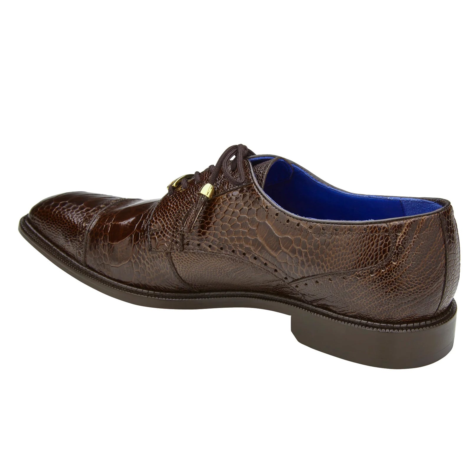 Belvedere Batta Cap Toe Ostrich Dress Shoe