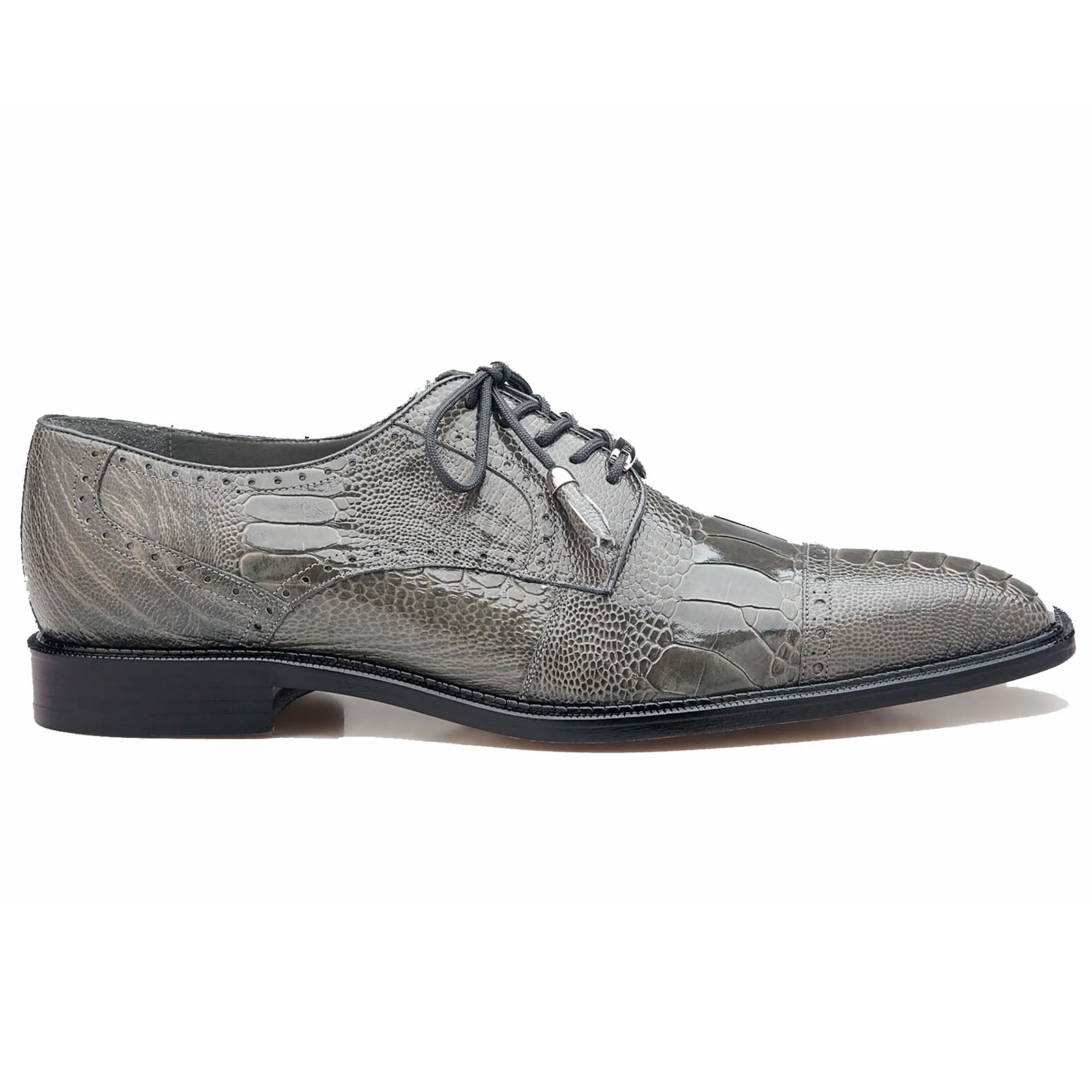 Belvedere Batta Cap Toe Ostrich Dress Shoe