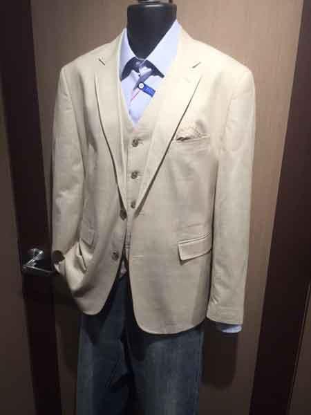 Beige ~ Khaki ~ Tan Men's 2 Button Cheap Priced Designer Fashion Dress Casual Blazer For Men On Sale Vest Sport Jacket Blazer
