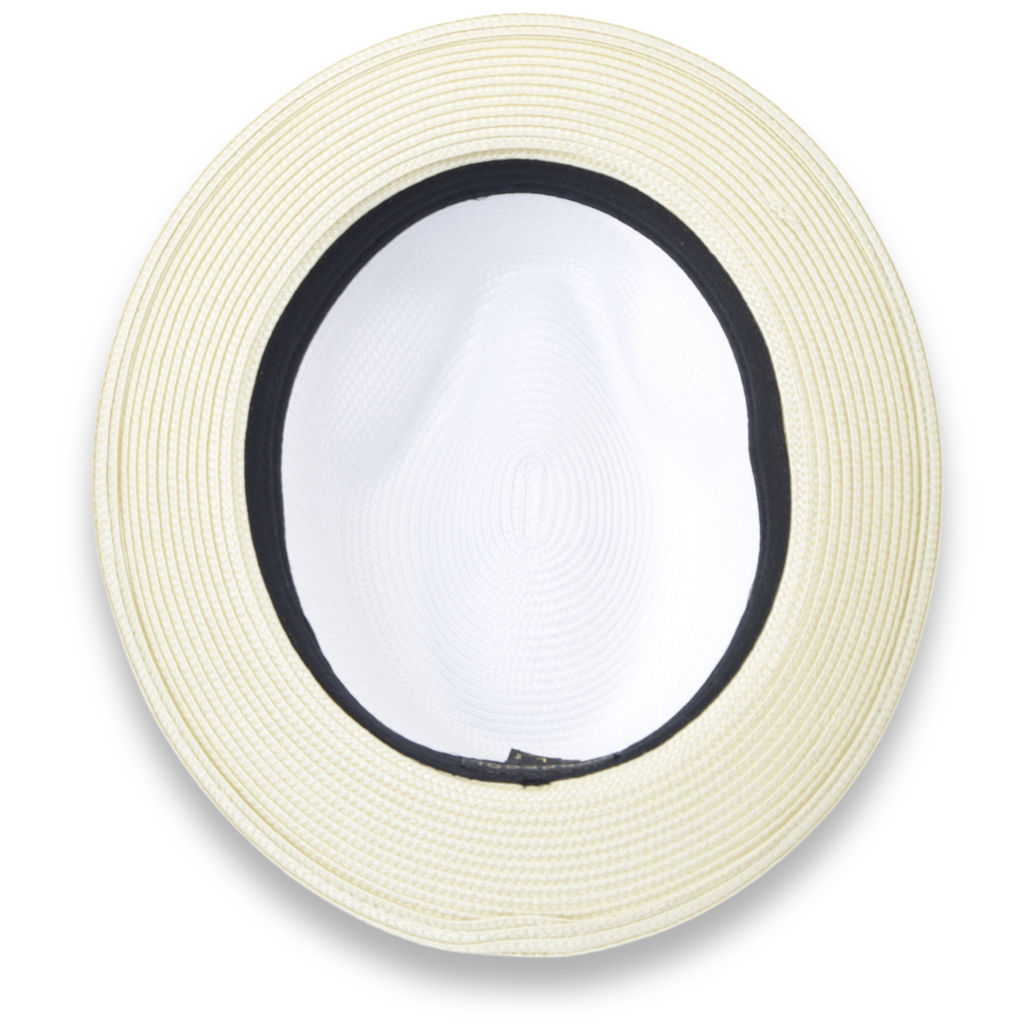 Tapa Two-Tone Beige and White Fedora – Men’s Crushable Straw Dress Hat