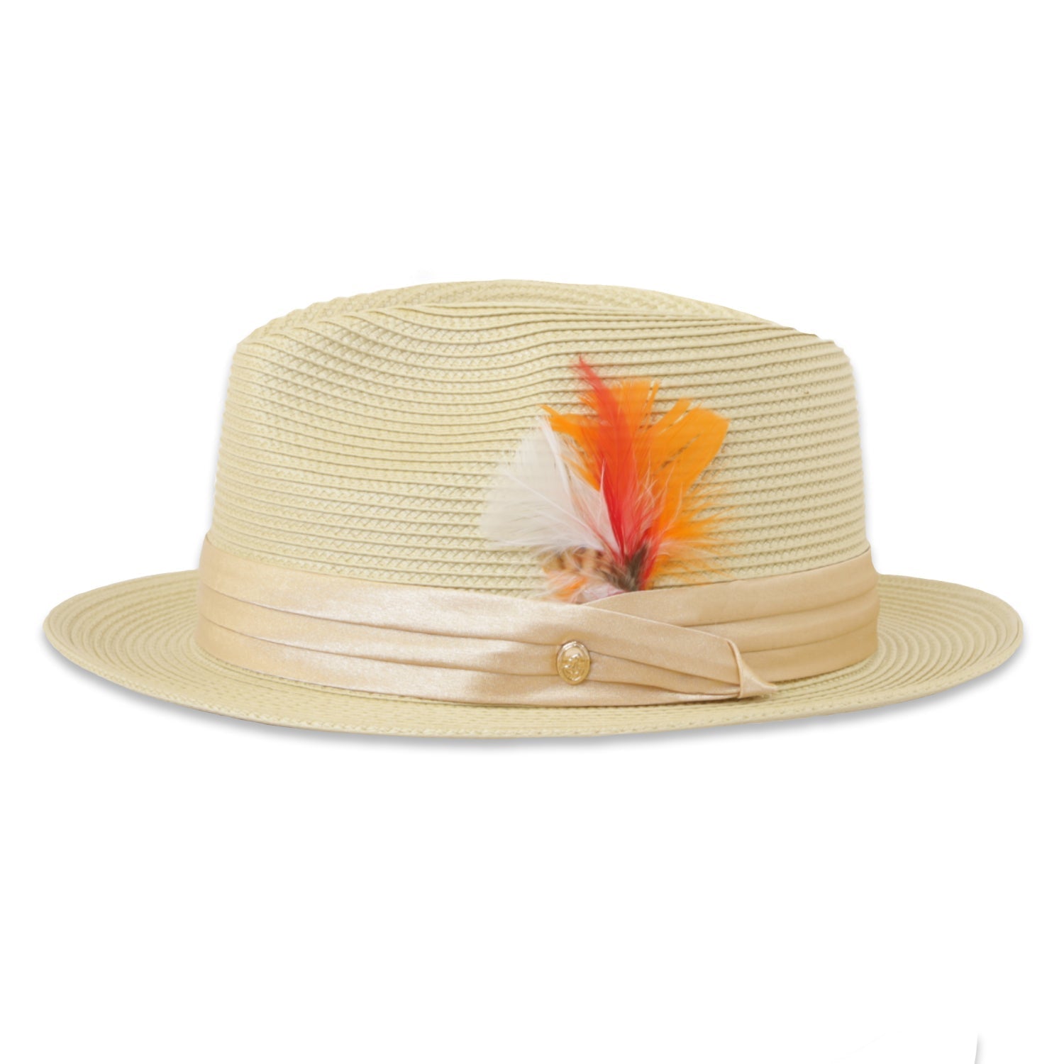 Tapa Crushable Straw Fedora Hat by Ferrecci USA