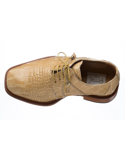 Ferrini 205 Belly Alligator Plain Toe Shoes