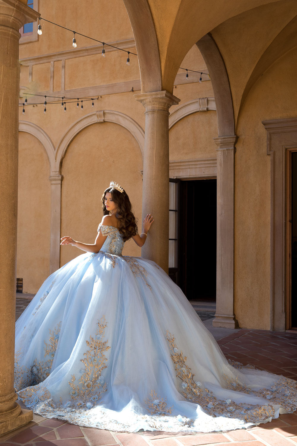 Off Shoulder Ball Gown by Bella Princess PQ1068