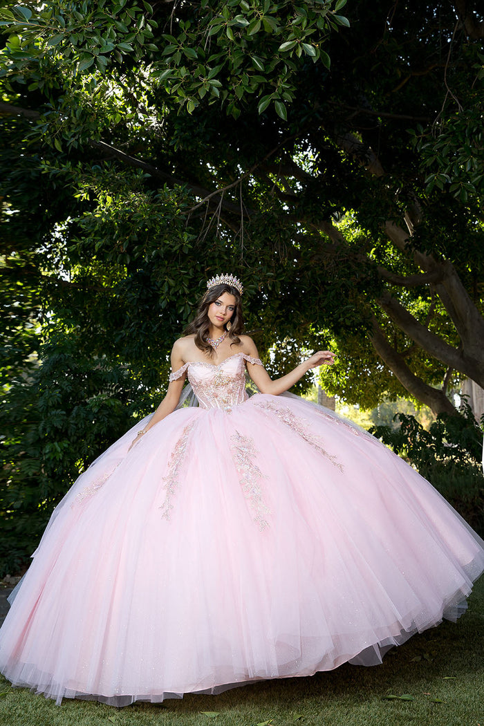 Off Shoulder Corset Ball Gown by Bella Princess PQ1061