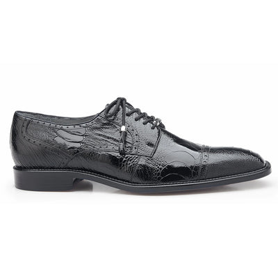 Belvedere Batta Ostrich Cap Toe Derby Shoe - Grey