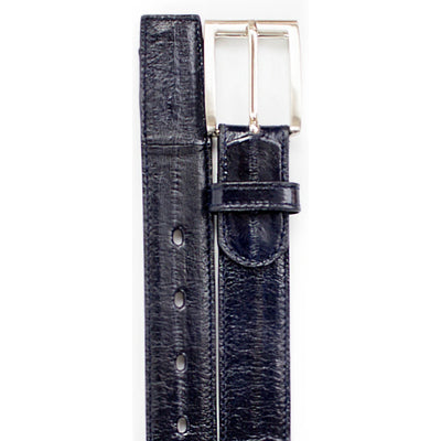 Belvedere Eel Skin Belt - Camel