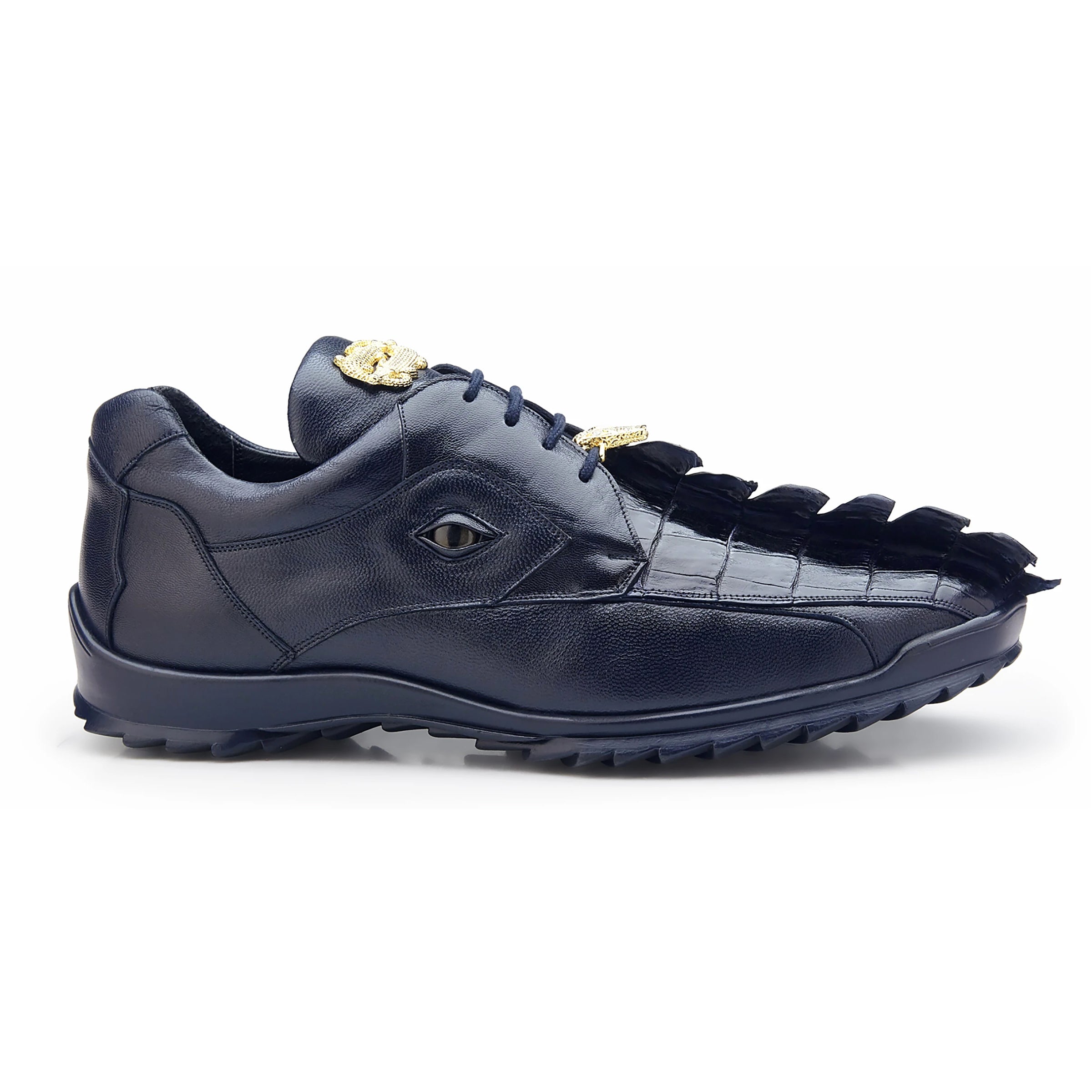 Belvedere Vasco Hornback Crocodile Navy Sneaker