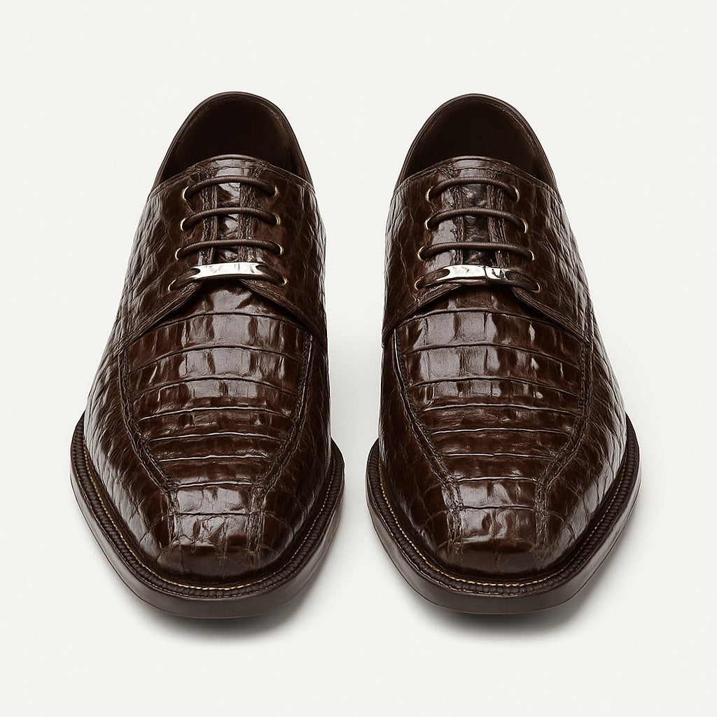 Belvedere Chapo Hornback Crocodile Shoes