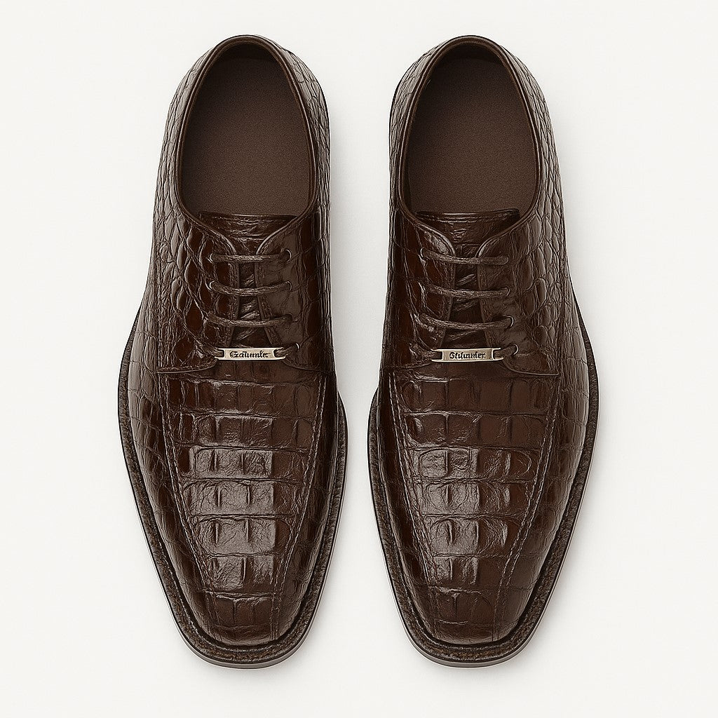 Belvedere Chapo Hornback Crocodile Shoes