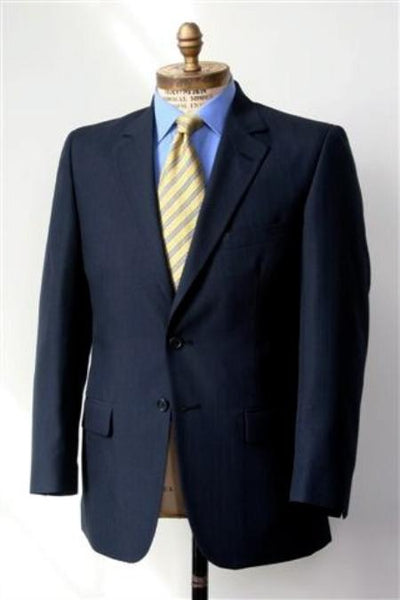 Big &amp; Tall XL Men's 2 Button Wool Dark Navy blue Suit For Men