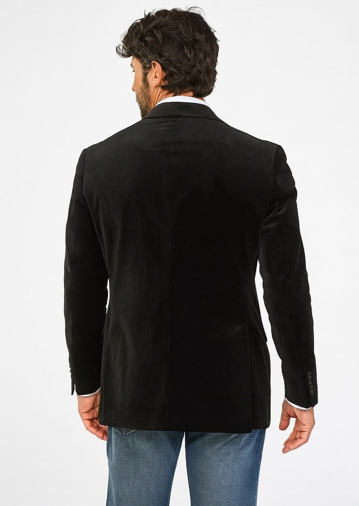 Big And Tall Men's Black Men's blazer Clearance Cheap Priced Velvet ~ velour Men's blazer Jacket / Sport Coat